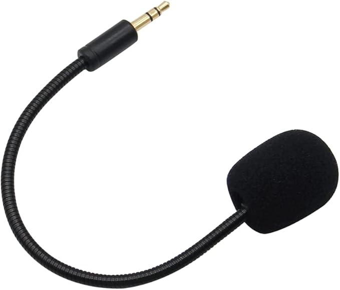 Electra V2 Mic Replacement, Replaceable 3.5mm Game Microphone Gooseneck Mic Boom for Razer Electra V2 USB 7.1 Surround Sound Gaming PS4 Xbox One Nintendo Switch Computer PC Headphones Headsets