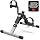 Pedal Exerciser Desk Exercise Bike Leg and Arm Exercise Bike with LCD Monitor Foldable and Portable(Black/Grey)