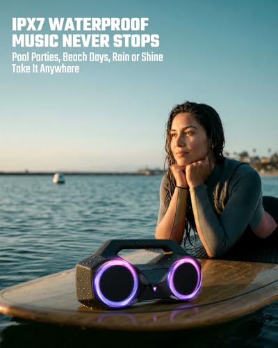 OZJ Outdoor Bluetooth Speaker: 80W Peak Powerful Lou - Image 6