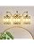 3 Lights Modern Vintage Brushed Gold Crystal Bathroom Light Fixtures