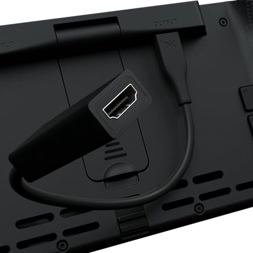 CRKD Nitro Deck+ Handheld Pro Controller for Nintendo Switch & OLED Model - TV Dockable - Programmable Sidekicks & Back Buttons - True Collection System (Clear Black Edition)