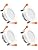 2 Inch LED Recessed Lighting, Dimmable LED Downlight 3W (35W Halogen Equivalent), CRI80+, 4000K Natural White Ceiling Light, Canless Recessed Light with LED Driver (4 Pack)
