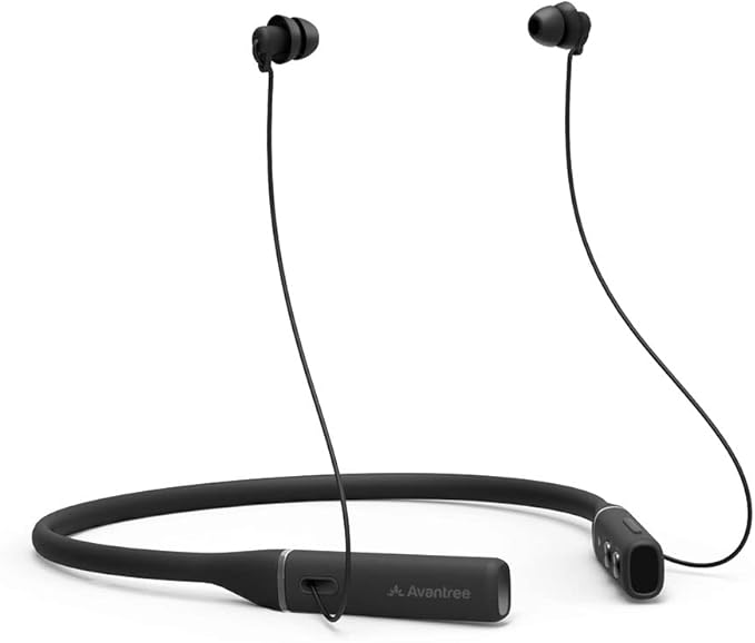 Avantree Repose - Bluetooth in-Ear Sleep Earbuds with Tiny Ear Tips for Side Sleepers & Small Ears, Wireless Neckband Headphones for Sleeping, Low Latency for TV Watching, 18hr Playtime