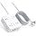 HANYCONY Surge Protector Power Strip, 10 Ft Braided Extension Cord, 1080J