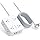 HANYCONY Surge Protector Power Strip, 10 Ft Braided Extension Cord, 1080J