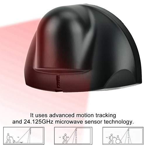 Request to Exit Motion Sensor, 12-24V 24.125GHz Microwave Automatic Door Sensor for Autodoor Systems, Motion Detection Sensor for Commercial & Residential Use