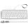 Ultra-Slim 78keys USB-C Mini Wired Keyboard with Media Hotkeys for Apple Mac Pro, MacBook 56Pro/ iMac, Air, Mac mini, Laptop Computers, Windows Desktop PC 11/10/8/7, with USB-C to A OTG Adapter,White