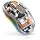 Bluetooth Wireless Mouse, Transparent RGB Tri-Modes Mouse,Bluetooth & 2.4GHz for Multi Device, USB-C Receiver Ideal for MacBook/Laptops, Rechargeable, Silent, Portable, Cool LED, Ergonomic - Grey