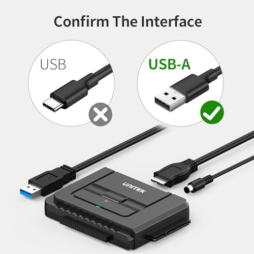 Unitek USB 3.0 IDE/SATA Adapter, Dual-Drive, for 2.5/3.5" HDD/SSD
