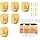 6 Sets Charger Cord Keeper Holder Stick on, Adhesive Cord Anchor,Gold