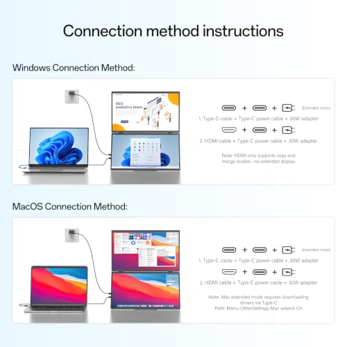 InnoView Portable Dual Monitor 15.6" 1920x1080 Dual | Computer Accesso - Image 6