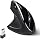 Perixx PERIMICE-713L, Wireless Ergonomic Left Handed Vertical Mouse, 6 Buttons Design, 3 Level DPI, Black, Medium