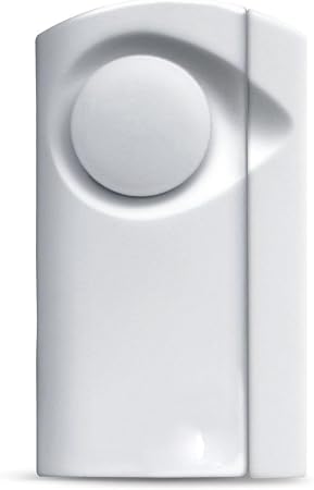 Newhouse Hardware DSCHM Door Alarm Sensor for Door Opening, Kids and Elders Safety, Burglar Alert, White, 1-Pack