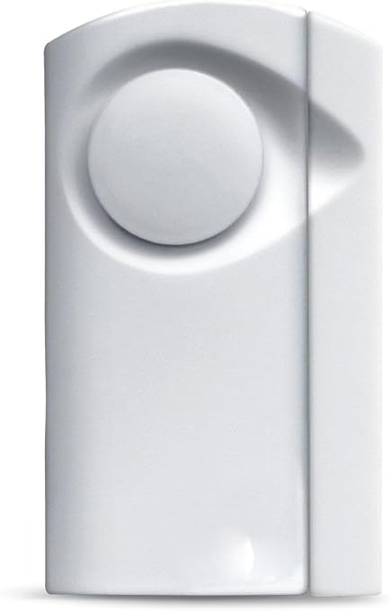 Newhouse Hardware DSCHM Door Alarm Sensor for Door Opening, Kids and Elders Safety, Burglar Alert, White, 1-Pack