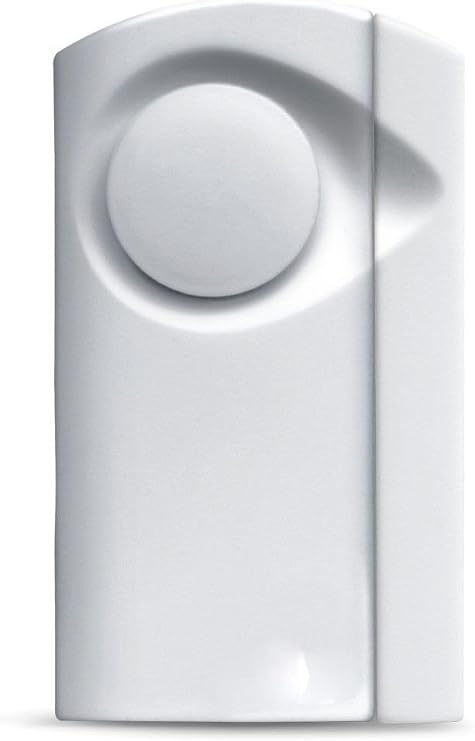 Newhouse Hardware DSCHM Door Alarm Sensor for Door Opening, Kids and Elders Safety, Burglar Alert, White, 1-Pack