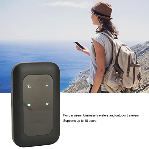 H806 Portable WiFi Hotspot, LED Smart Display, Multifunctional Card Inserted High Speed Mobile WiFi Hotspot for Car Outdoor Travel