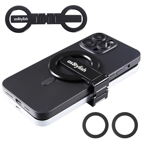 Twins Carry: Magnetic Dual-Phone Holder for iPhone & Android | Lightweight Solution for Professionals, Travelers & Gamers | Manage 2 Mobile Phones for Work, Personal Use (Black, General)
