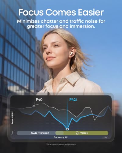 Soundcore Anker P42i Wireless Earbuds with Adaptive ANC for Daily Noise