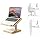 Laptop Stand for Desk, Adjustable Wood and Bamboo Base (Large)