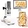 4K Microscope with Professional Stand for iPhone Android PC, 50-1000X Digital USB Microscope Endoscope HD Camera for All Cellphones iPad Android Tablet Windows Mac Chrome Linux