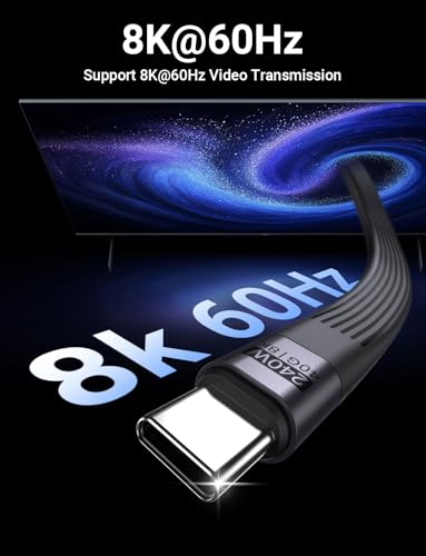 240W Short USB-C Cable with USB4 40Gbps Data Transfer - Image 4