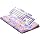 Ospelelf Keyboard Wrist Rest, Ergonomic Memory Foam Wrist Support for Typing & Gaming, Tilted Keyboard Stand Pad, Relief for Wrist Pain, Aesthetic Desk Accessories for Office, Purple Flower