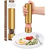 Eparé Electric Gold Salt or Pepper Grinder - Battery-Operated Pepper Mill