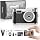 HOTU Mini Digital Camera, Keychain Camera 1080P HD with 2MP Lens, Flash, Video Recording, 8G Card Included, Portable and Compact Retro Vlog Camera for Travel, Kids, Black