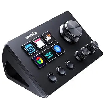 SOOMFON Stream Controller Studio Deck 6 Macro Keys, 3 Dials, 3 Buttons