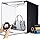 24"x24" Photo Studio Light Box for Photography, Foldable Bi-Color Dimmable Shooting Tent Kit with 240 LED Lights, 3000-6500K Lighting Booth, 6 Color Backdrops