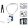 Magnetic Invisible POV Neck Mount, Hands-Free Vlogging Accessories with Backplate Strap for Action Cameras, GoPro, Insta360 Ace Pro 2/X6/X5, Osmo 360 Ⅱ/Action 6- White
