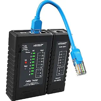 YILTION NF-468CS Network Cable Tester Telephone & Continuity Tester Ethernet Cable Mapper for RJ45/RJ11/RJ12/CAT5/CAT6/POE Test UTP/STP Network Test Tool (Black)