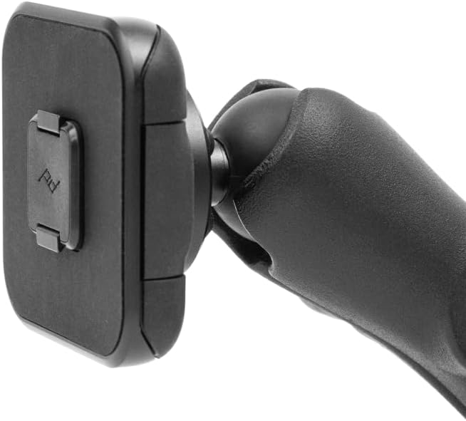 Peak Design Mobile Ball Mount Adapter, Locking, Qi2 Charging, Magnetic Mounting Technology, Works with 1" Ball-and-Socket Phone Mount for Car, Truck, Motorcycle, Boat and More