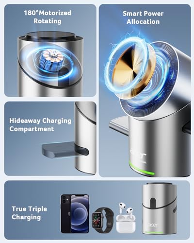 Acer Prime 3 in 1 Charging Station for Apple - Magne | Wireless Charge - Image 3
