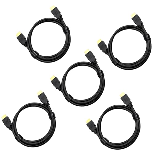 4K 6 ft HDMI Cable 5-Pack 2.0 Ultra HD Cord, 18Gbps High-Speed