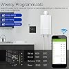 95 to 240V WiFi Smart Thermostat, Programmable Temperature Controller for Boiler Heating Black smart thermostat wifi thermostat smart thermostat for house