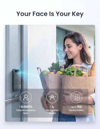 SwitchBot Lock Vision Pro Smart Lock, 3D Face Recogn - Image 3