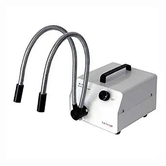 AmScope HL150-AY 150W Fiber Optic Dual Gooseneck Microscope Light