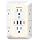 Wall Outlet Extender with Night Light, Power Plug Adapter 6 Outlet Extender with 4 USB Charging Ports 1050J Power Strip Multi Plug Adapter Spaced for Home Travel Office (2U2C)-ETL - Image 9