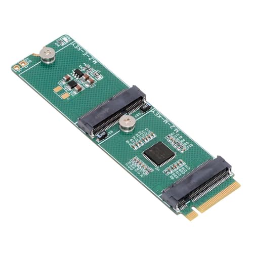 chenyang M.2 M‑Key Splitter Expansion Card, PCIe M-Key to NVMe M-Key SSD + NGFF E-Key Wireless Card Adapter with ASM1182e Chipset for 2230mm