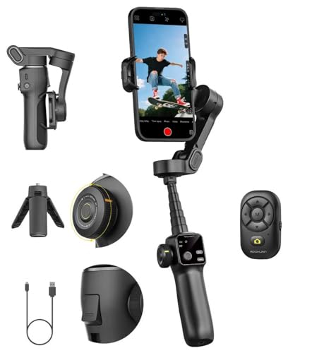 AOCHUAN Gimbal Stabilizer for iPhone w/Bluetooth Rem | Phone Accessori - Image 2