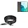 BoxWave Cable Compatible with Blackview Oscal Pad 16 - PowerDisplay PD Cable (6ft) - USB-C to USB-C (100W), LED Wattage Info Extra Long Braided Nylon - Jet Black