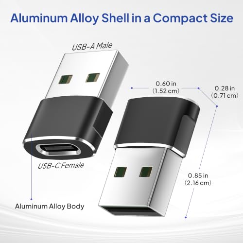 Elebase USB to USB C Adapter for iPhone 17 4Pack,USB | Charging & Powe - Image 5