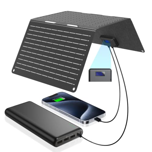 Ecosonique 30W Portable Foldable Solar Panel Charger with USB-C & USB-A - Image 2