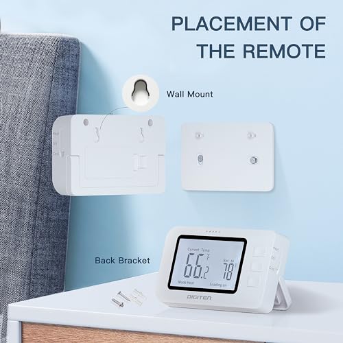 Wireless Thermostat for House, SENSTREE Remote Temperature Controller, Temperature Control Plug, Support Heating/Cooling Mode, for Window A/C, Fan, Space Heater,in Home,Baby Room, Attic, Garage