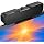 Cirqon Computer Speakers for Desktop PC, Easy Volume Knob, Sturdy Clamp, Clear Loud Sound, Laptop Speakers with Compact Design, USB/USB C Adapter for Power and Audio(Black)