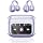 Clip On Ear Headphones, Open Ear Earbuds Wireless Bluetooth 5.4, Clip On Earbuds with LCD Touchscreen, Lightweight Comfort Open Ear Headphones for Pad Tablet Laptop Android/iOS Phones (Purple)