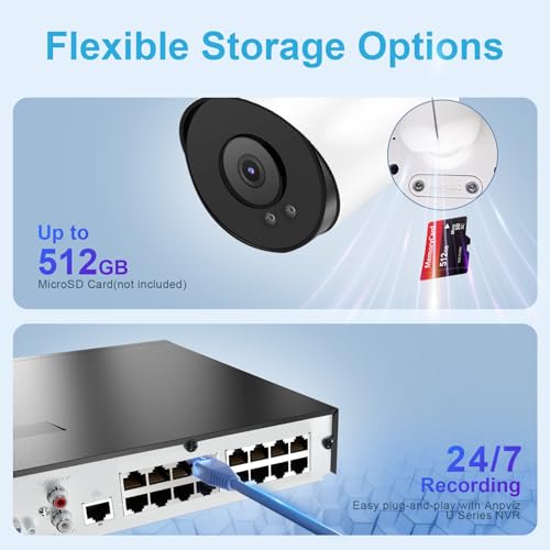 Anpviz 4K POE Camera Outdoor, 8MP Bullet POE IP Came | Smart Home - Image 4