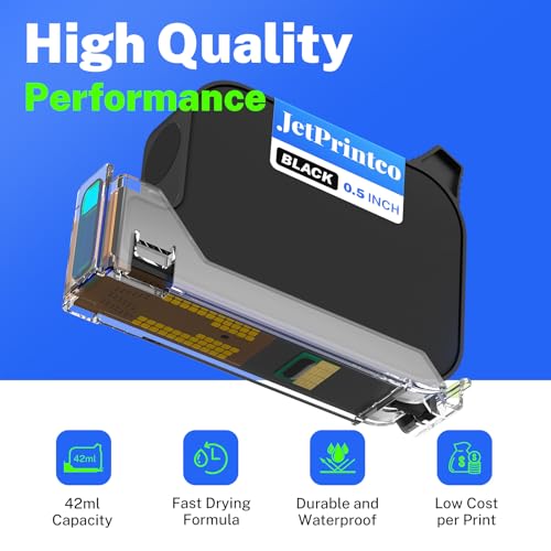 0.5 Inch Print Height Intelligent JC01 Handheld Inkjet Printer (Black)