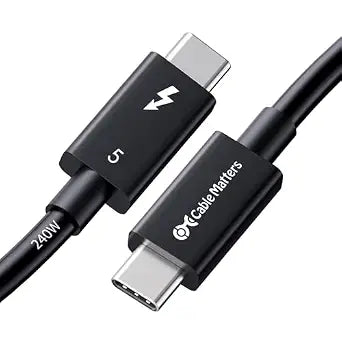 Cable Matters [Intel Certified] 80Gbps Thunderbolt 5 Cable, 3.3ft / 1m